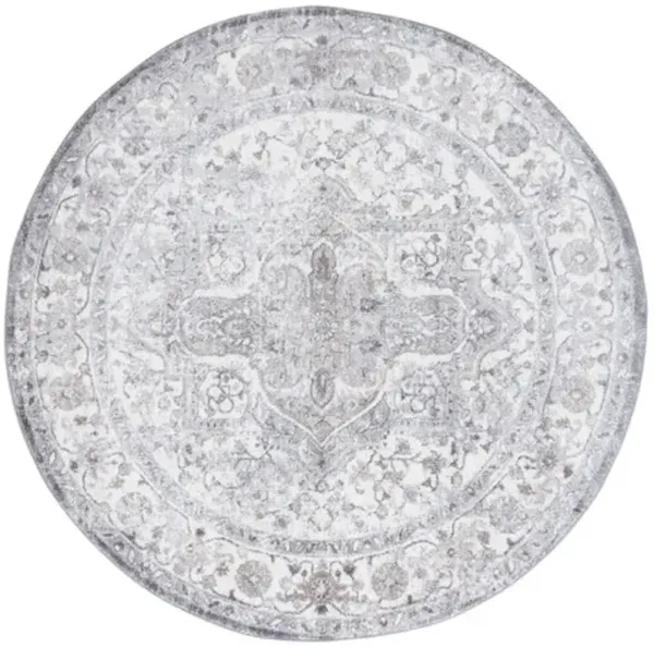 OPAL 468 Grey 6'-7' X 6'-7' Round Round Rug