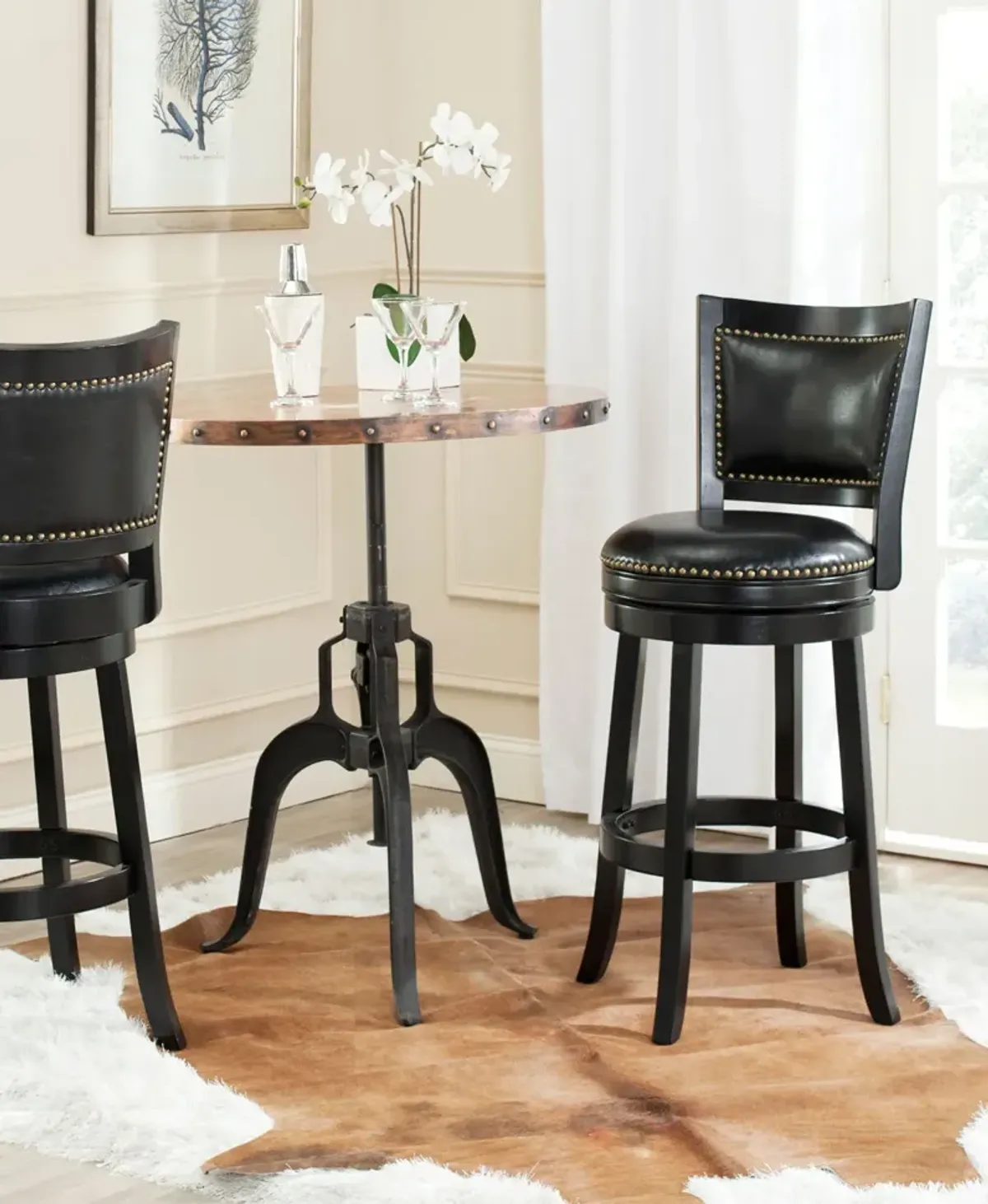 LAZZARO SWIVEL BAR STOOL