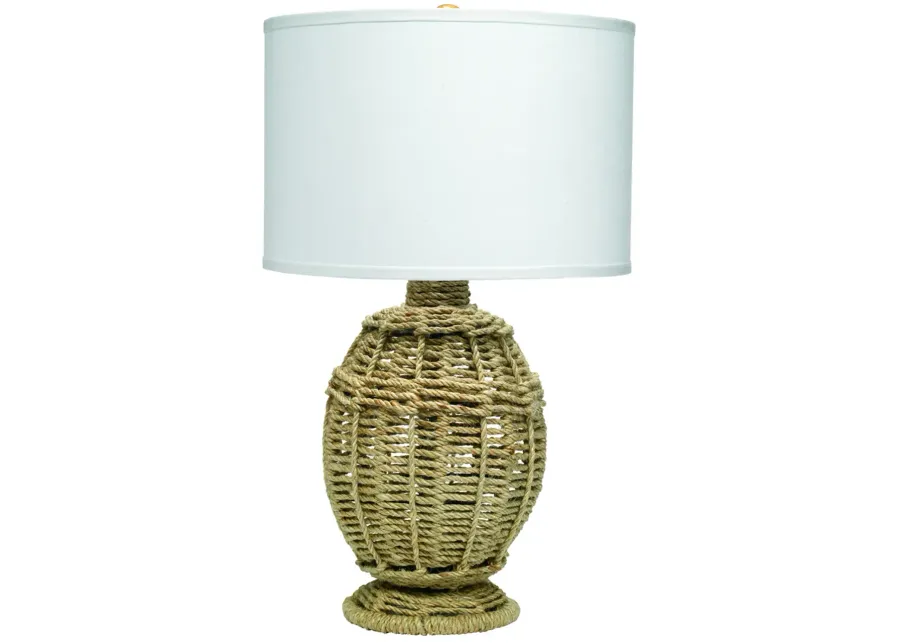 Jute Urn Table Lamp