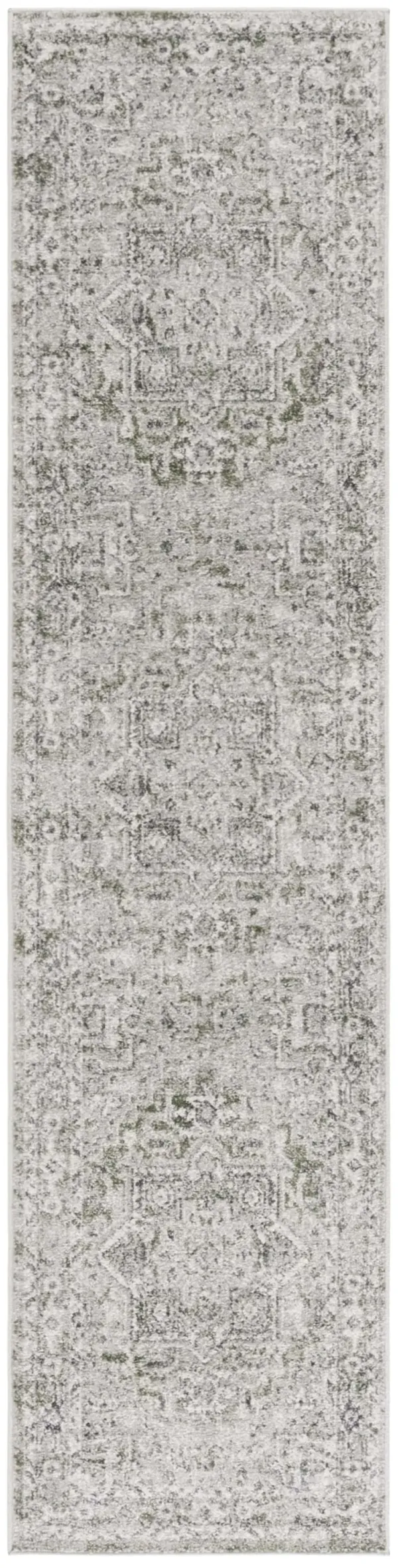 VINTAGE TABRIZ 208 GREY  2' x 8' Runner Rug