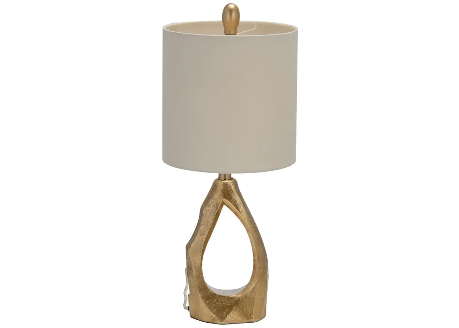 Resin 21" Organic Table Lamp, Gold