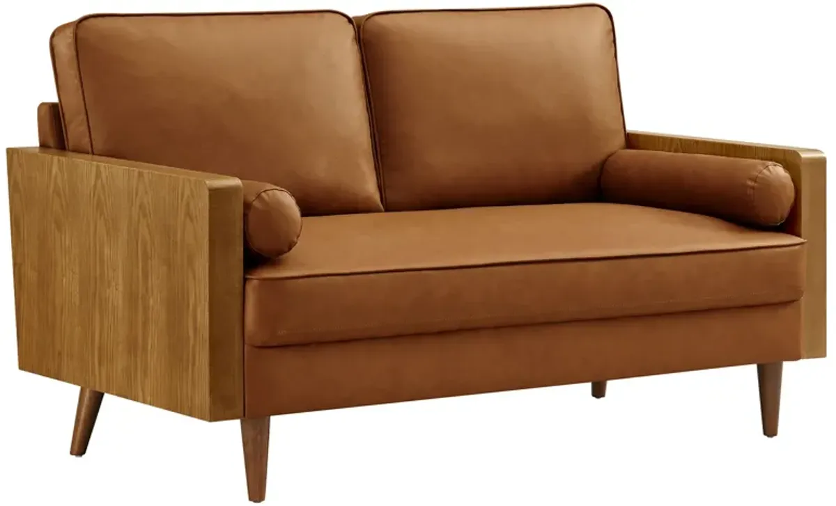 Kellan Vegan Leather Loveseat by Modway