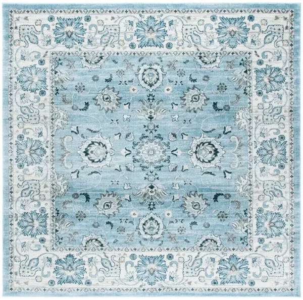 ISABELLA 940 LIGHT BLUE  8' x 8' Square Square Rug