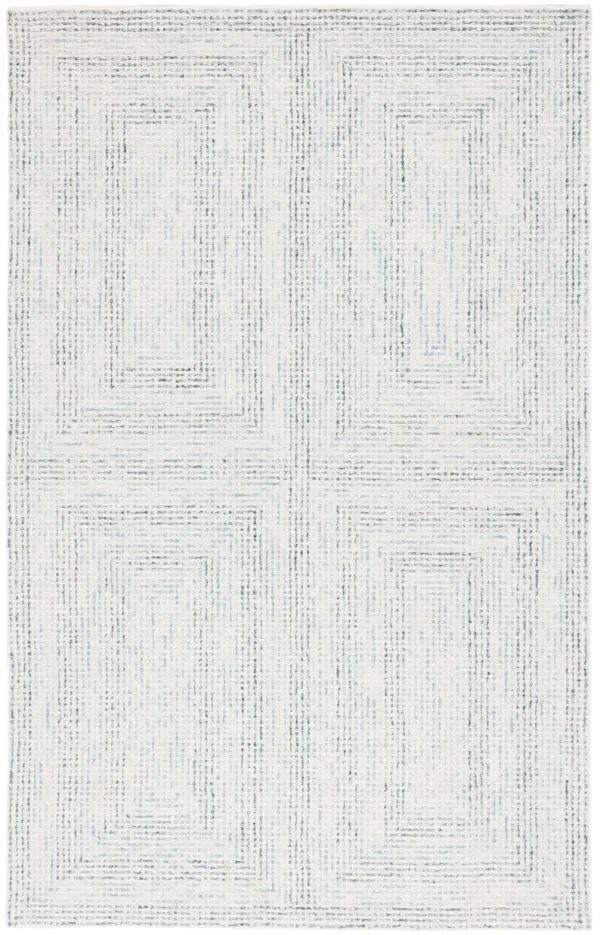 ABSTRACT Hand Tufted 4' x 6' area rug