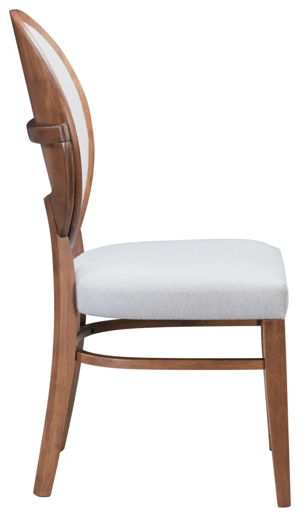 Regents Dining Chair (Set of 2) Walnut & Light Gray