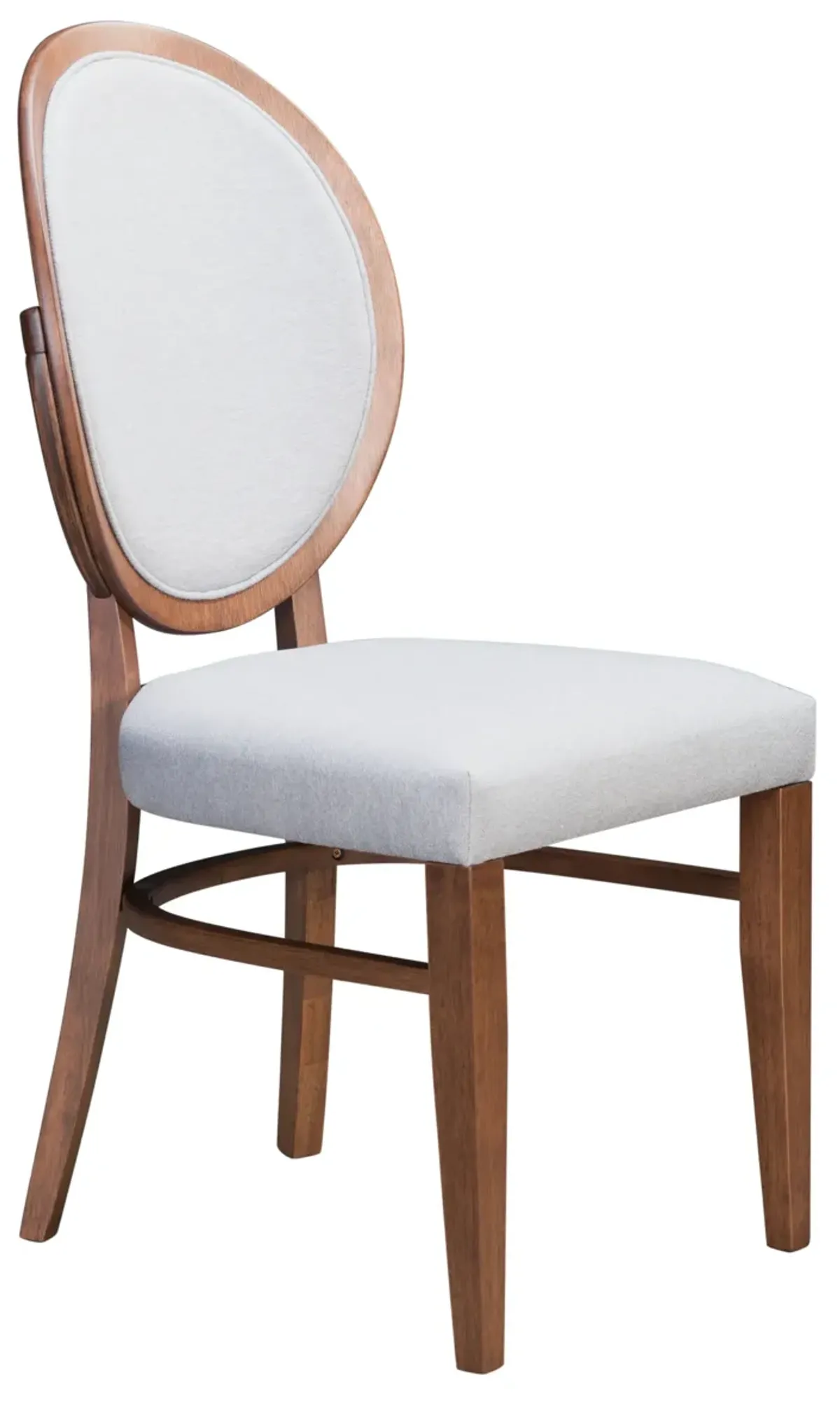 Regents Dining Chair (Set of 2) Walnut & Light Gray