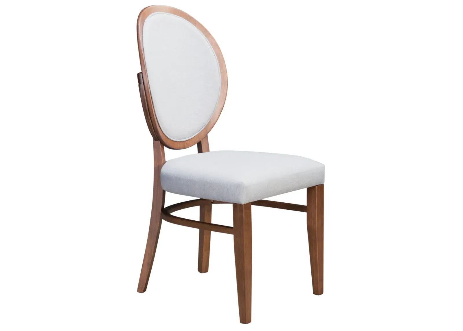 Regents Dining Chair (Set of 2) Walnut & Light Gray