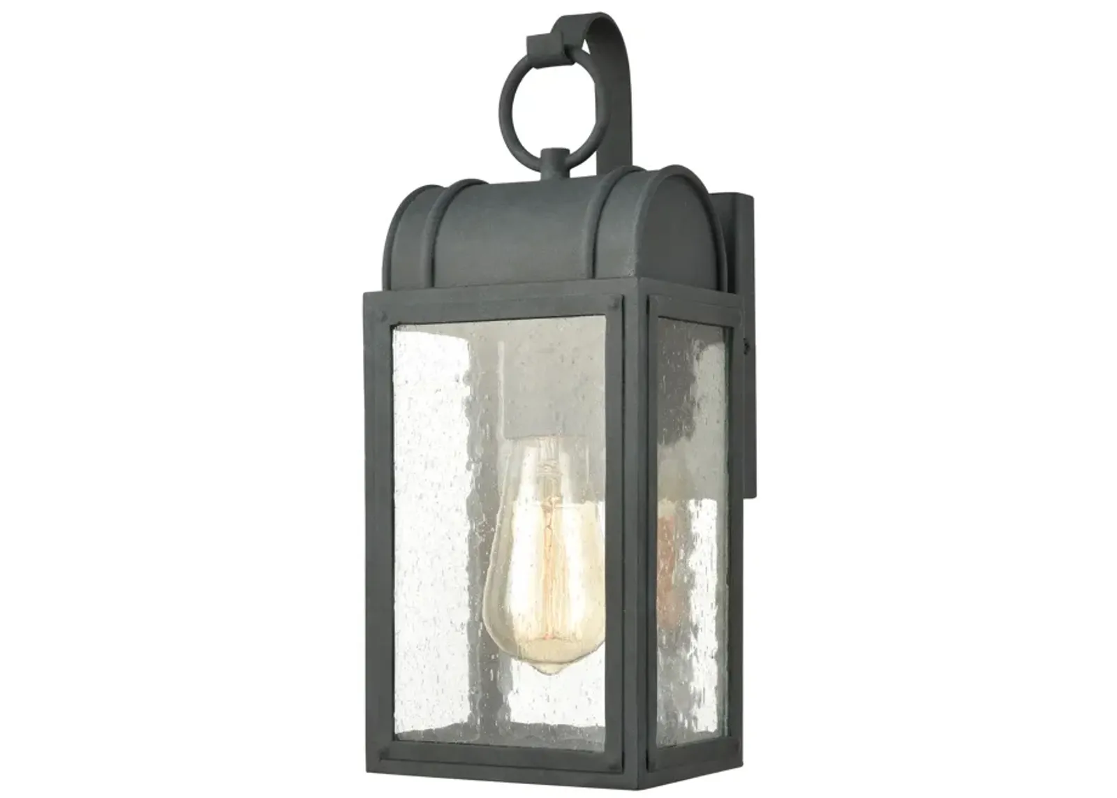 Heritage Hills 14" High 1-Light Outdoor Sconce - Aged Zinc