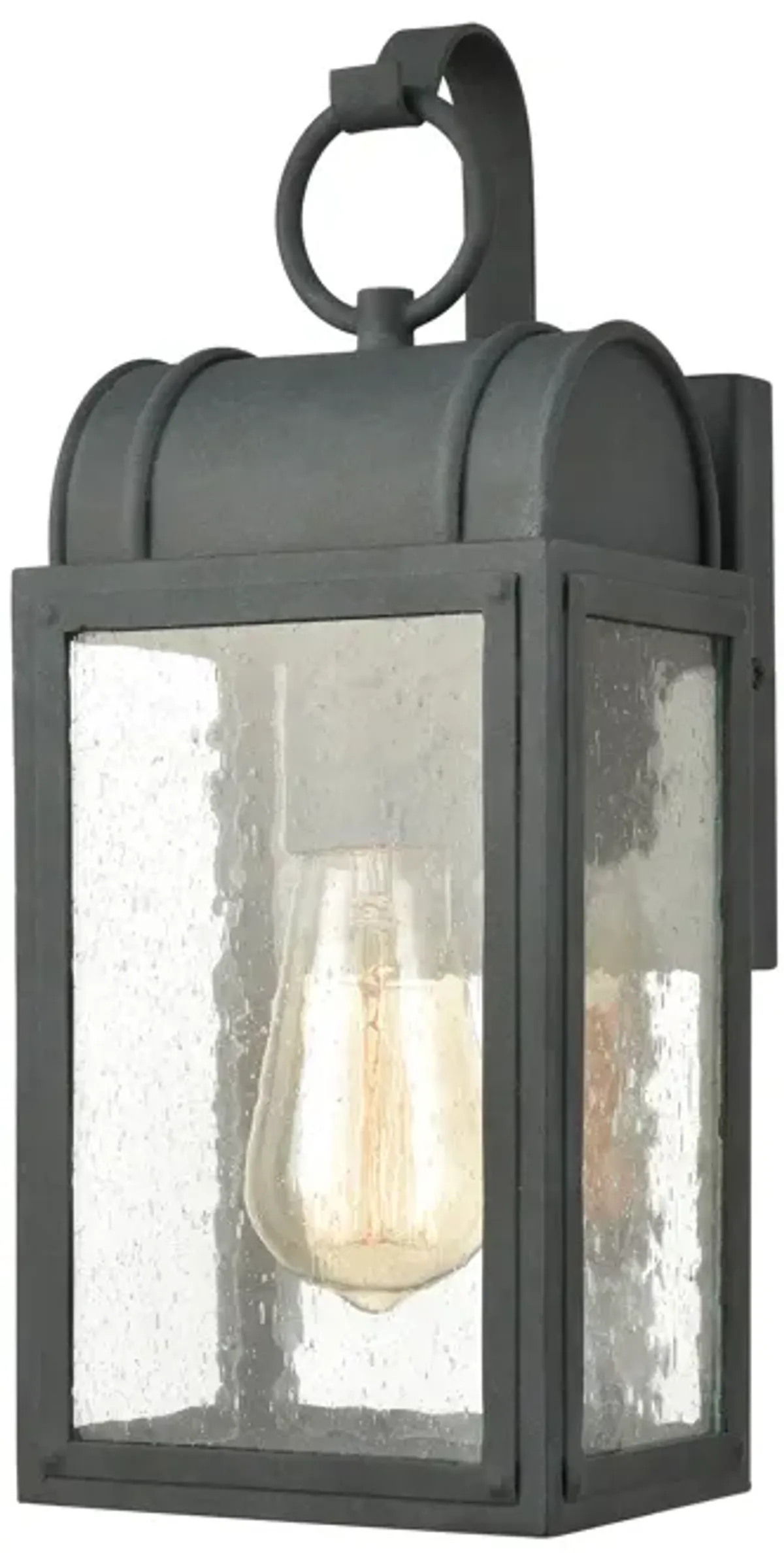 Heritage Hills 14" High 1-Light Outdoor Sconce - Aged Zinc