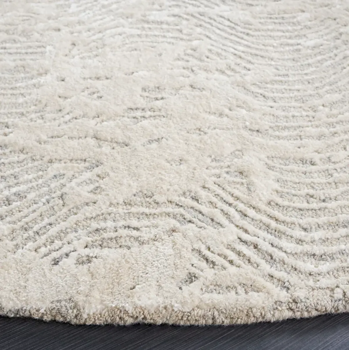 GLAMOUR Hand Tufted 6' x 6' Round area rug