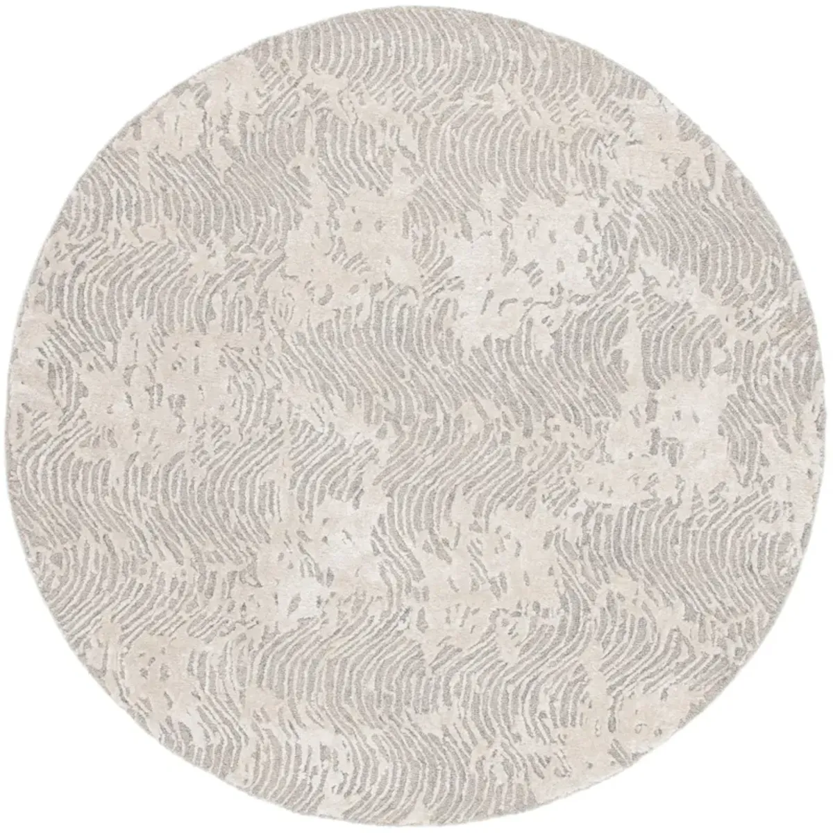 GLAMOUR Hand Tufted 6' x 6' Round area rug