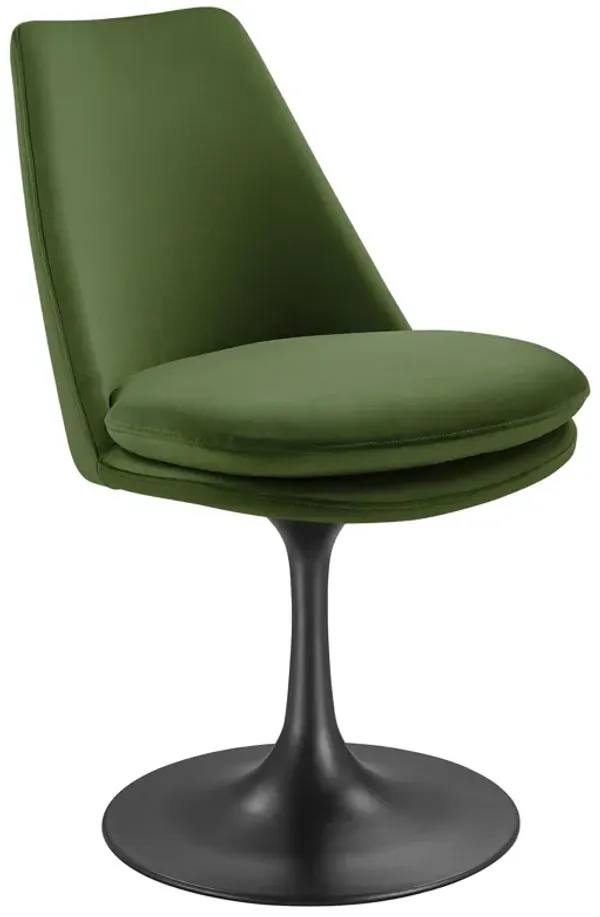 Lippa Swivel Dining Performance Velvet Side Chair by Modway