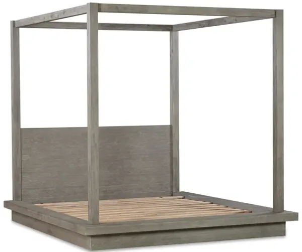 Melbourne King-Size Canopy Bed In Mineral