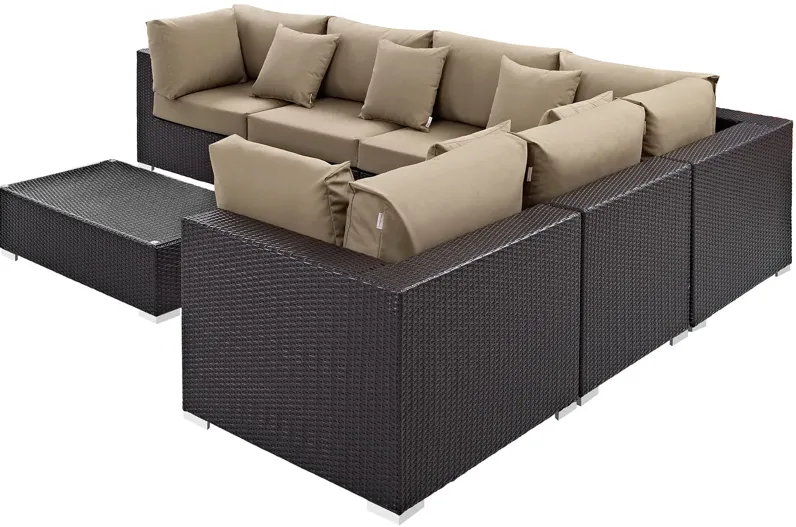 Convene 7 Piece Outdoor Patio Sectional Set