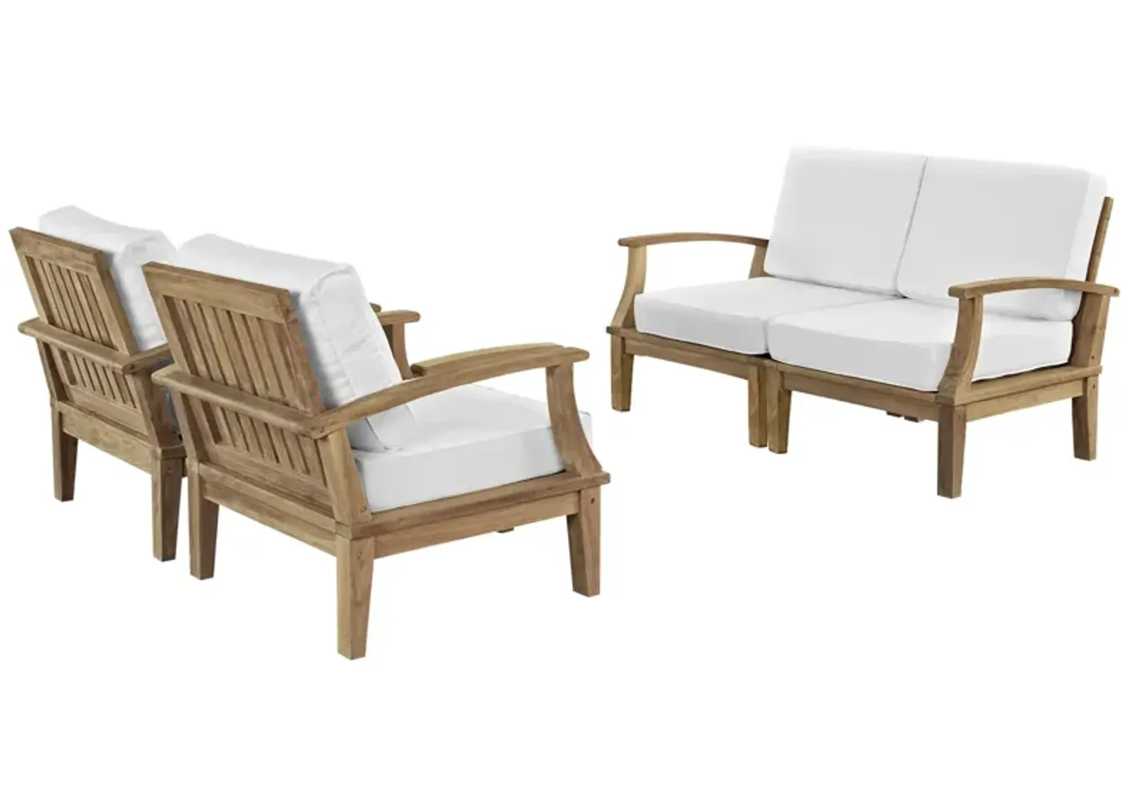 Marina 4 Piece Outdoor Patio Teak Set