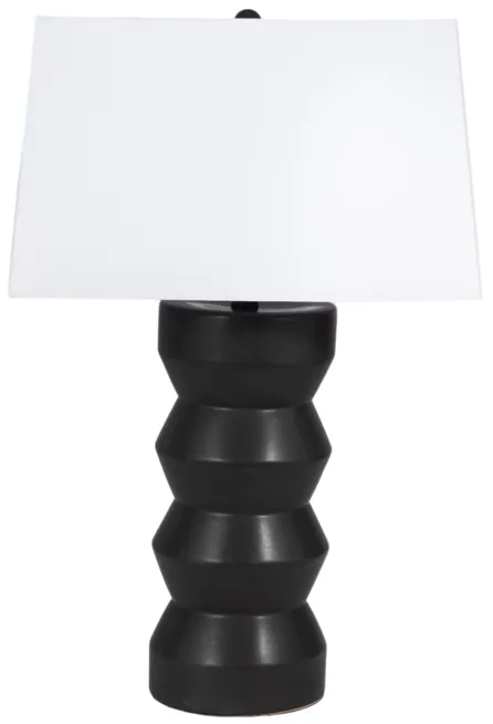 28" Totem Table Lamp, Black