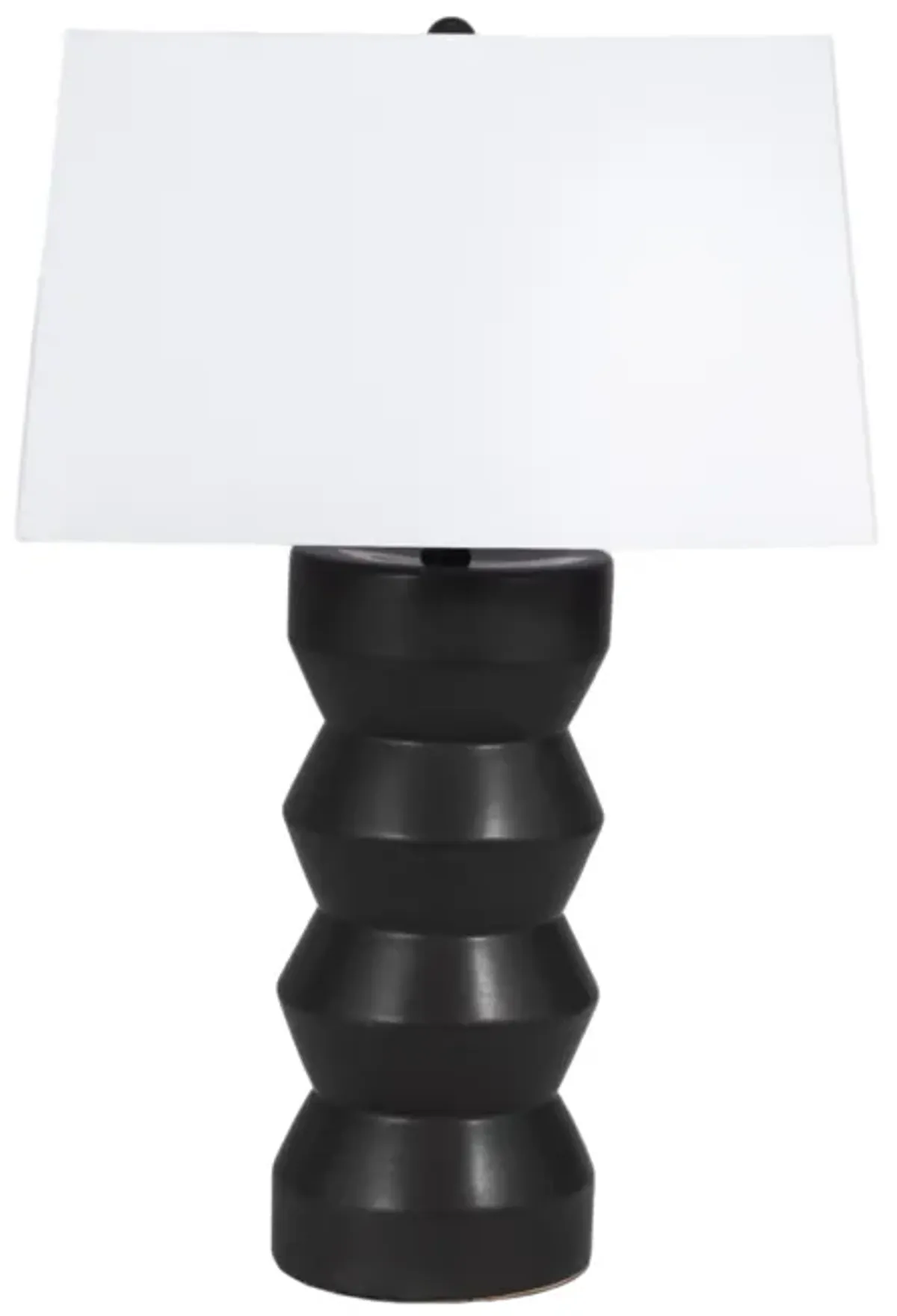 28" Totem Table Lamp, Black