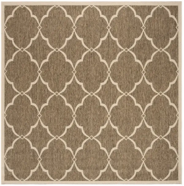 BEACH HOUSE 125 Beige 4' X 4' Square Square Rug