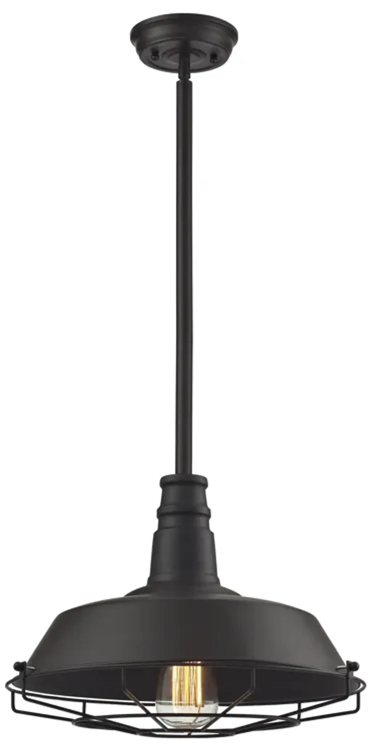 Warehouse Pendant 15" Wide 1-Light Pendant - Oil Rubbed Bronze