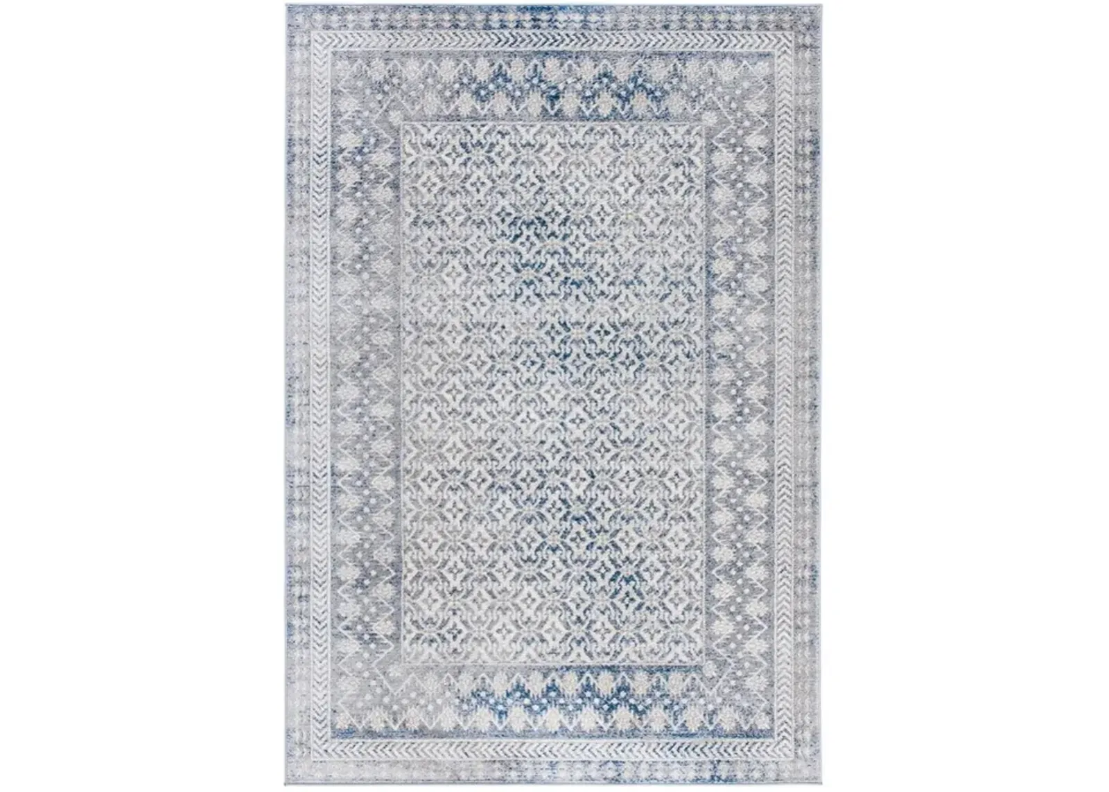 Brentwood 899 Ivory / Light Grey 6'-7" X 6'-7" Square Square Powerloomed Rug