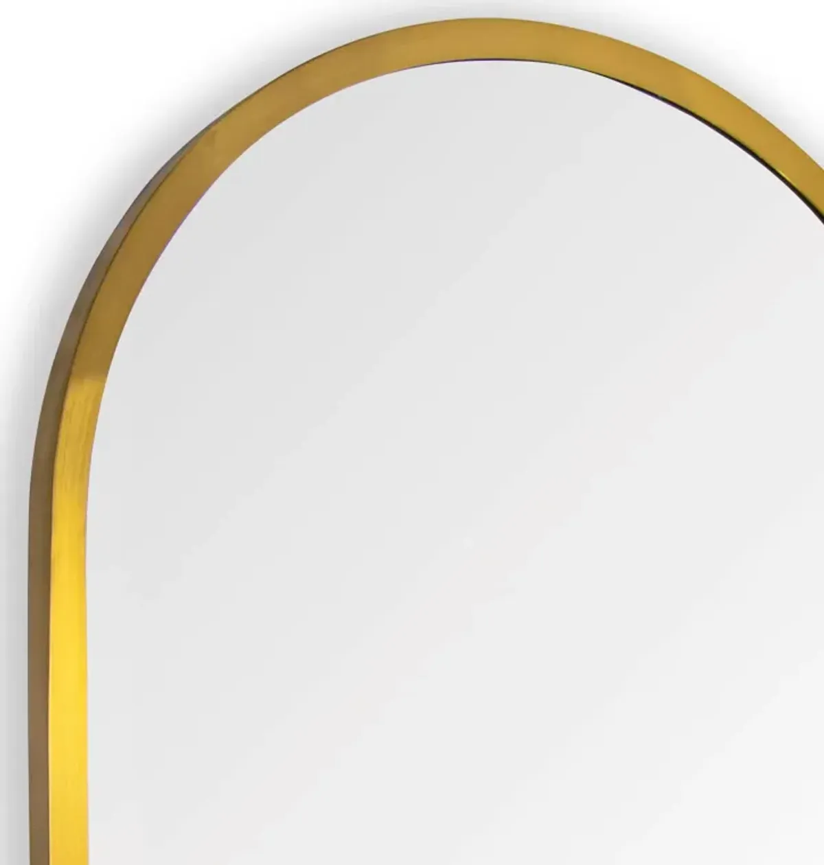 Doris Small Natural Brass Dressing Room Mirror