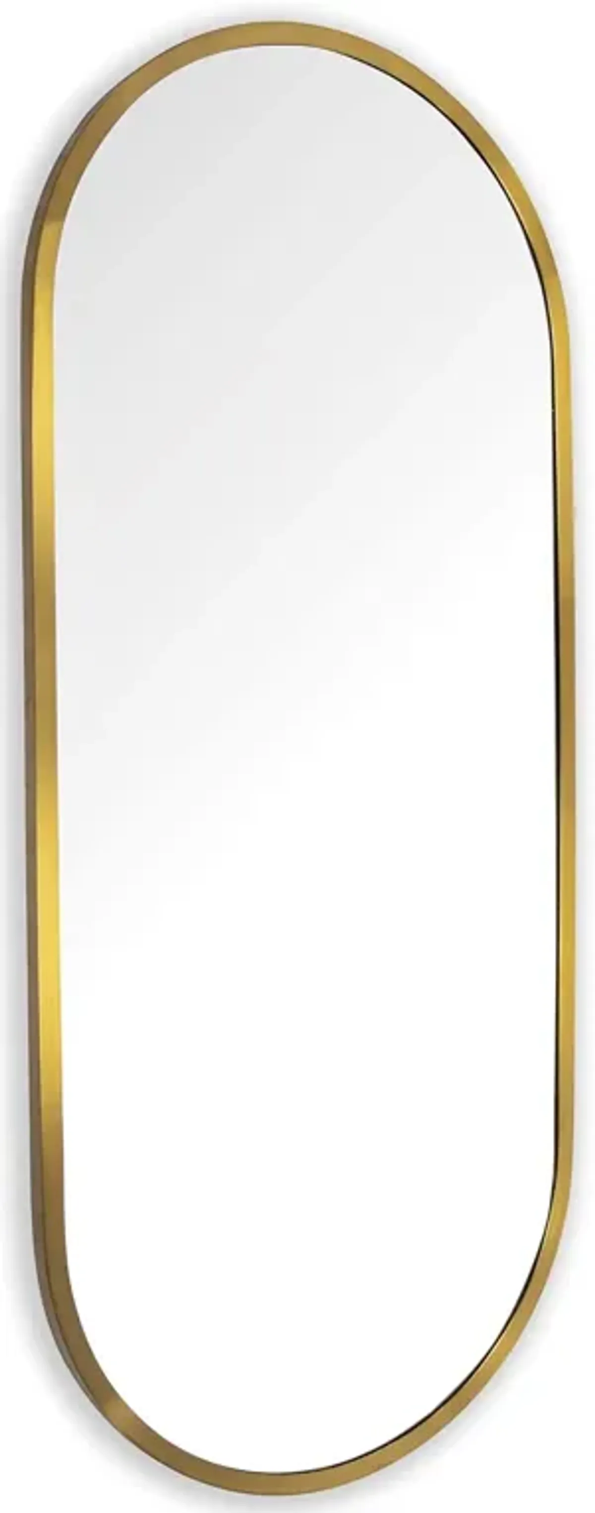 Doris Small Natural Brass Dressing Room Mirror