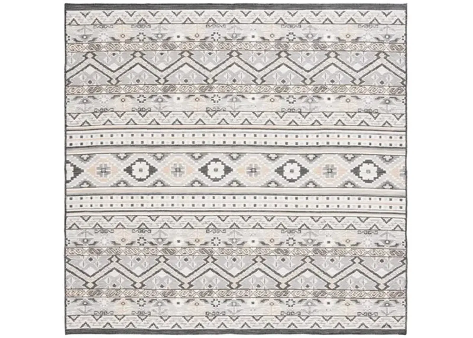 SUNRISE 629 Grey  6'-7' X 6'-7' Square Square Rug