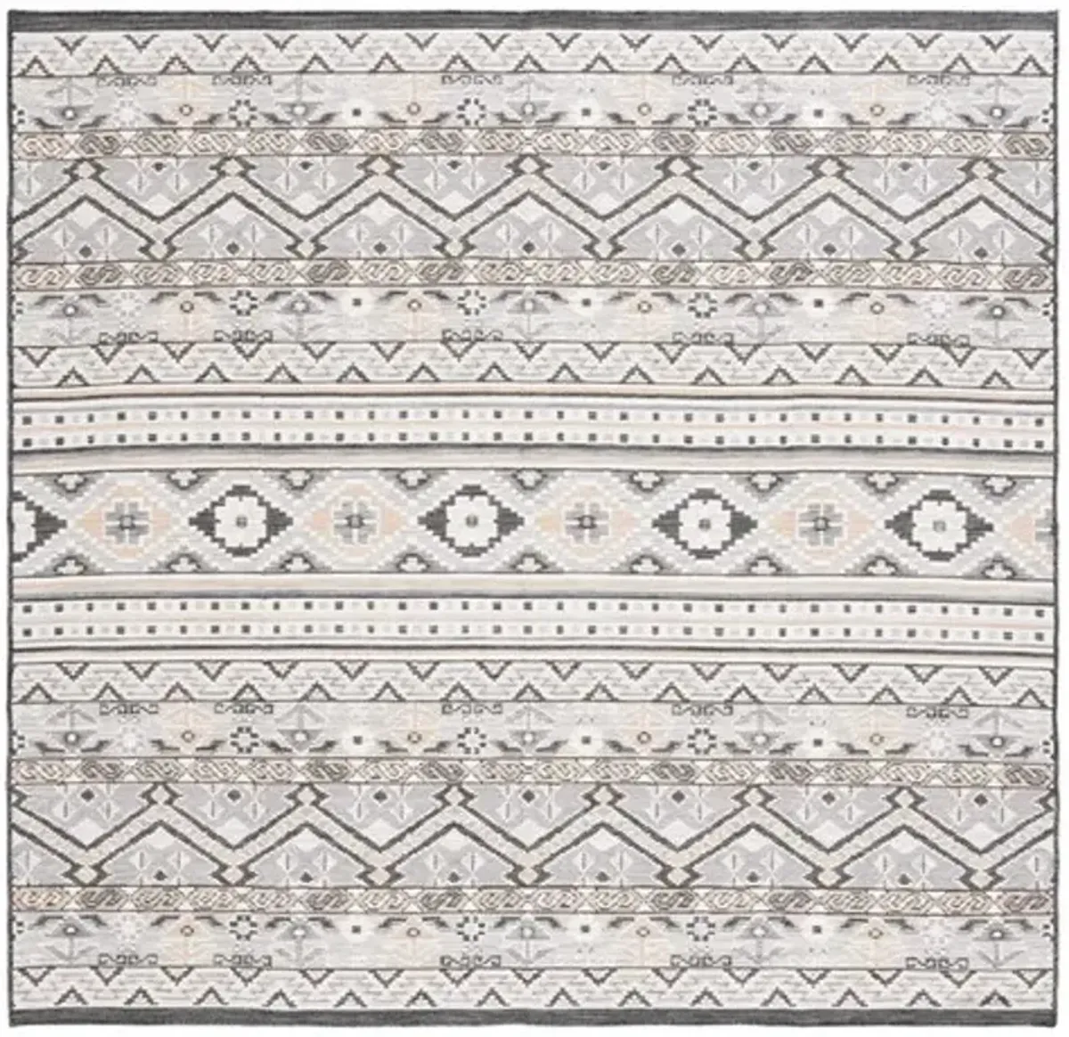 SUNRISE 629 Grey  6'-7' X 6'-7' Square Square Rug