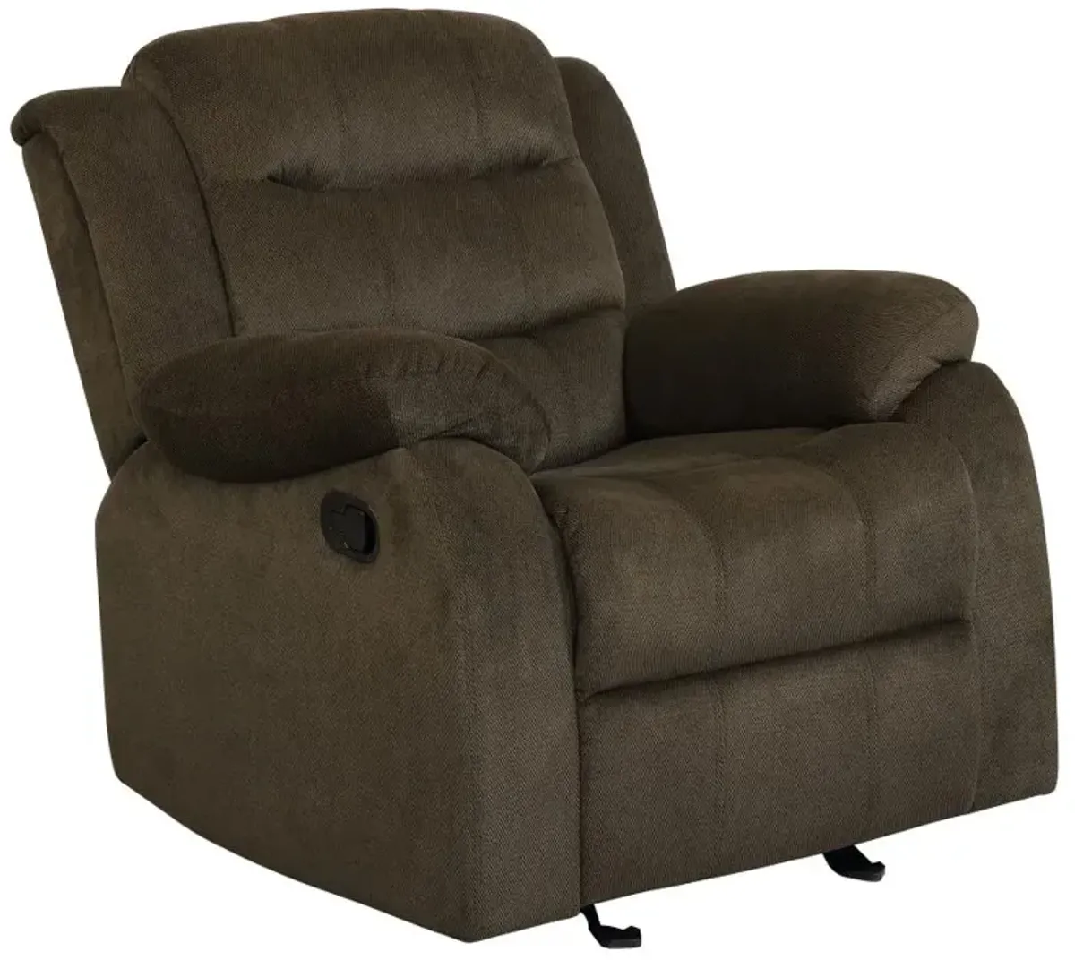 Rodman Upholstered Glider Recliner Chocolate