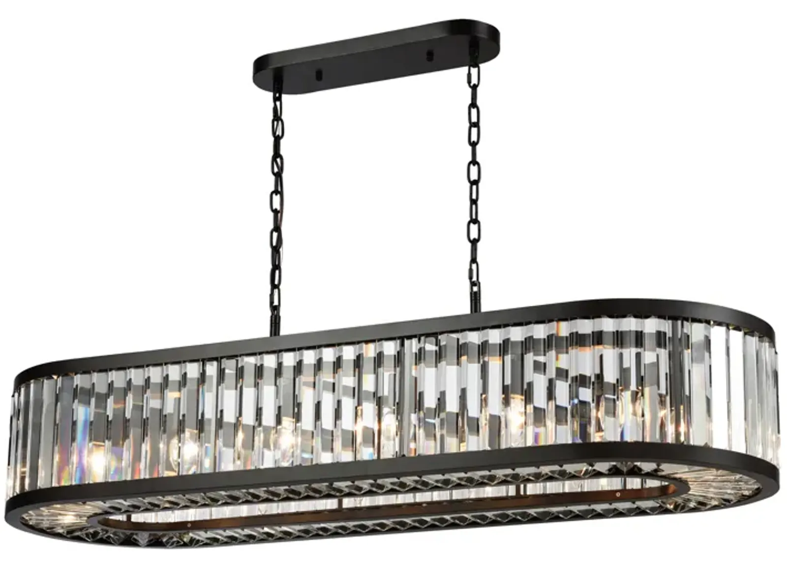 Palacial 49" Wide 14-Light Linear Chandelier - Oil Rubbed Bronze