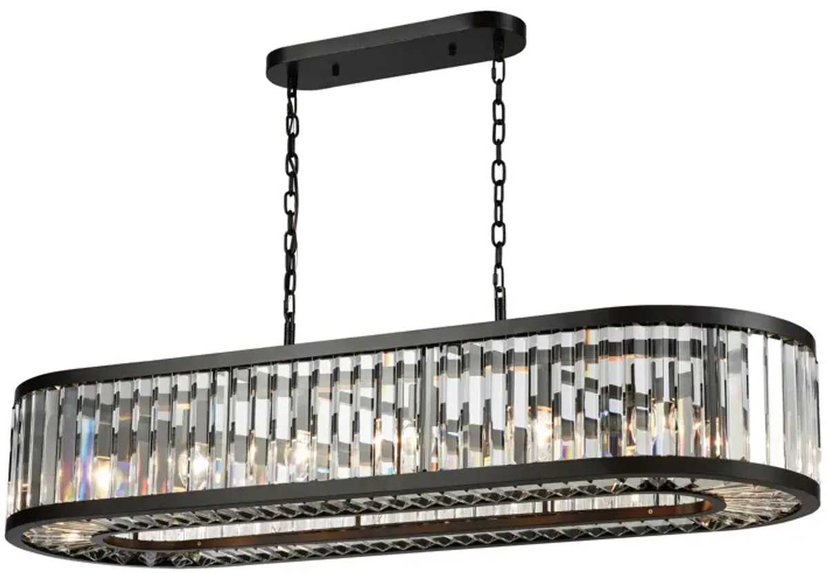 Palacial 49" Wide 14-Light Linear Chandelier - Oil Rubbed Bronze