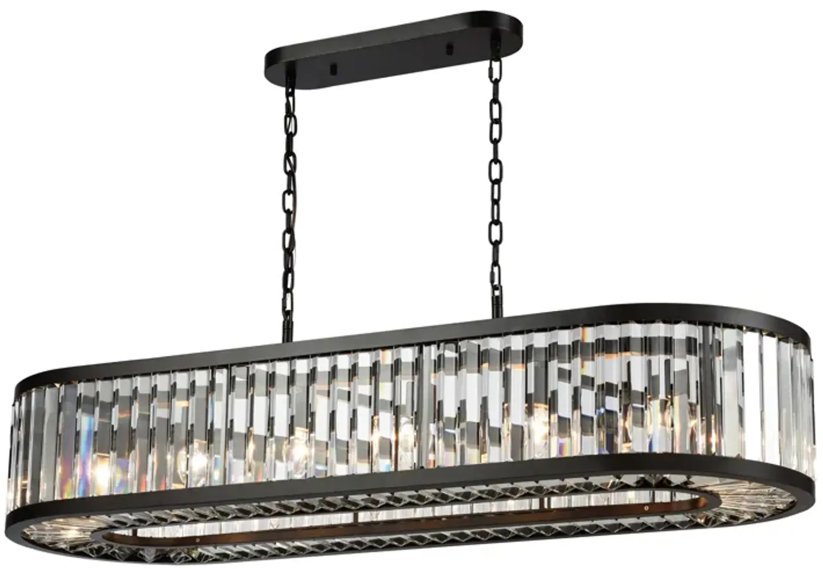 Palacial 49" Wide 14-Light Linear Chandelier - Oil Rubbed Bronze