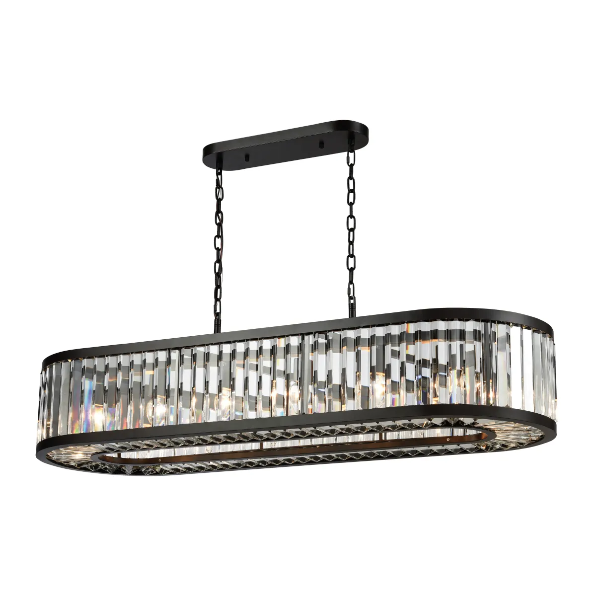 Palacial 49" Wide 14-Light Linear Chandelier - Oil Rubbed Bronze