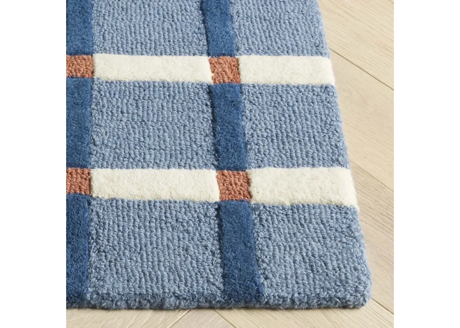 GENRE 602 BLUE  6' x 6' Square Square Rug