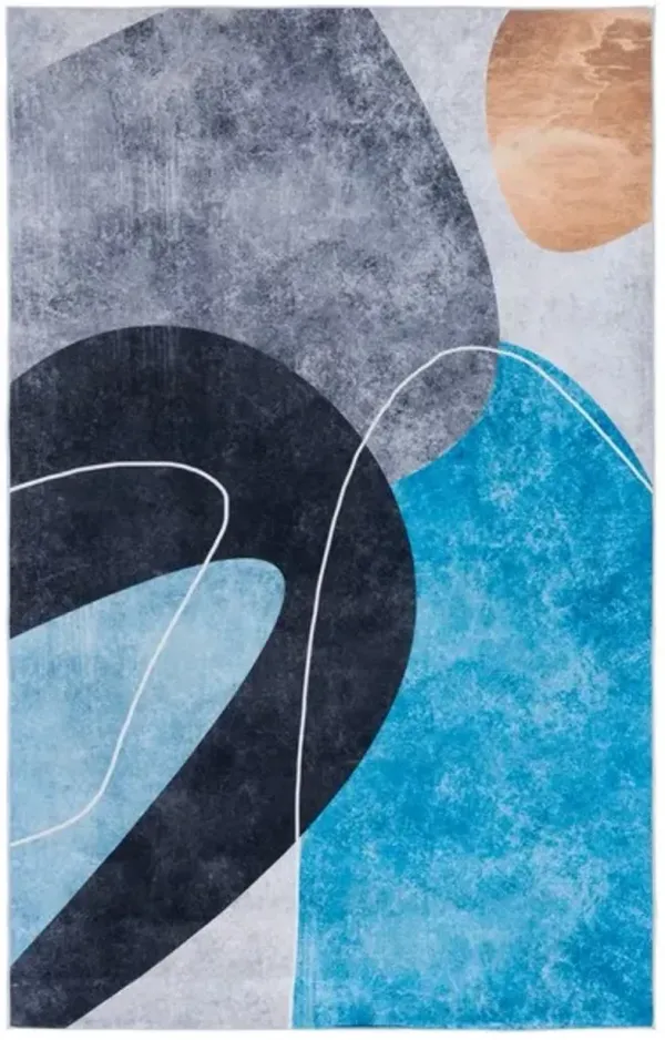 TACOMA 837 M/W S/R Blue  4' X 6' Small Rectangle Rug