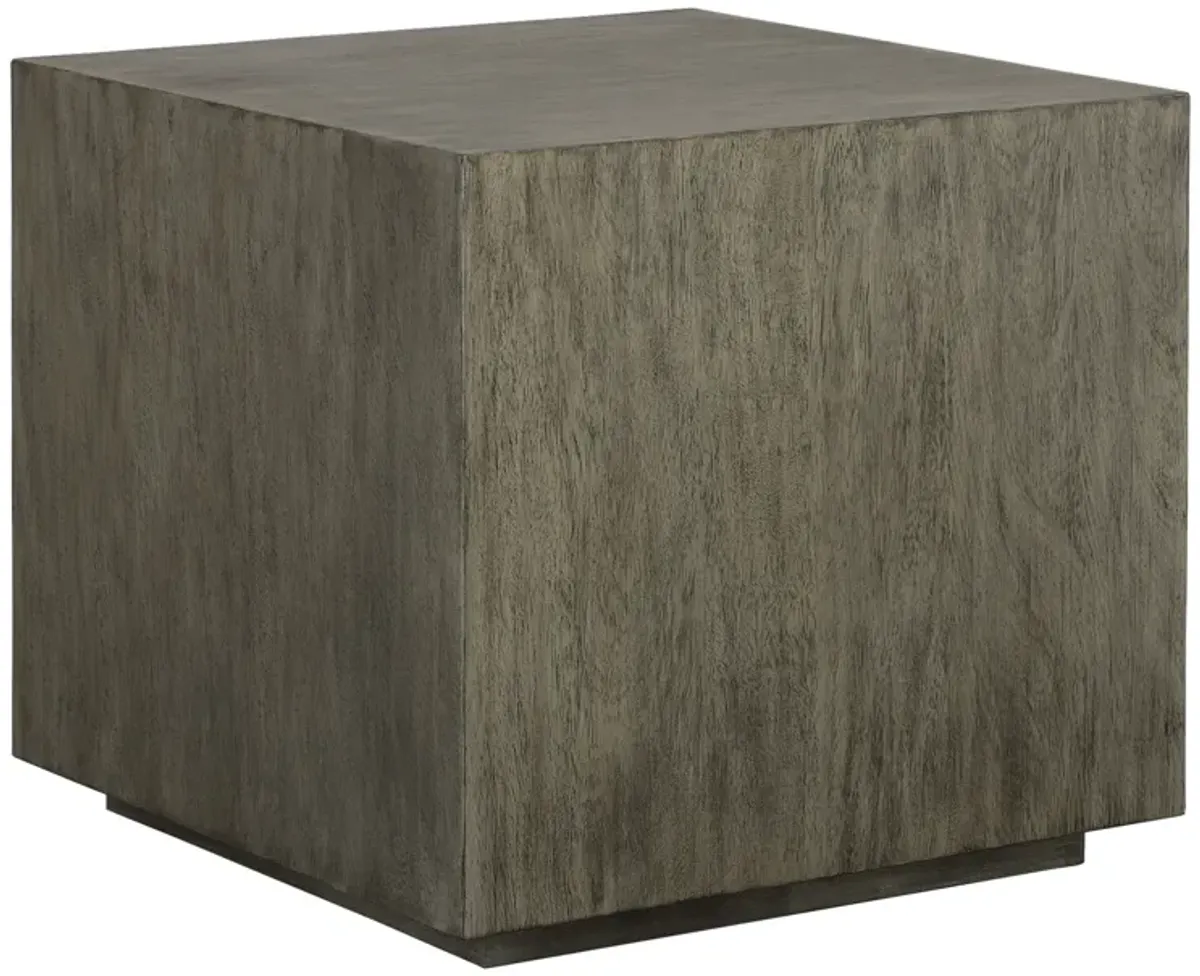 Kareem Modern Gray Side Table