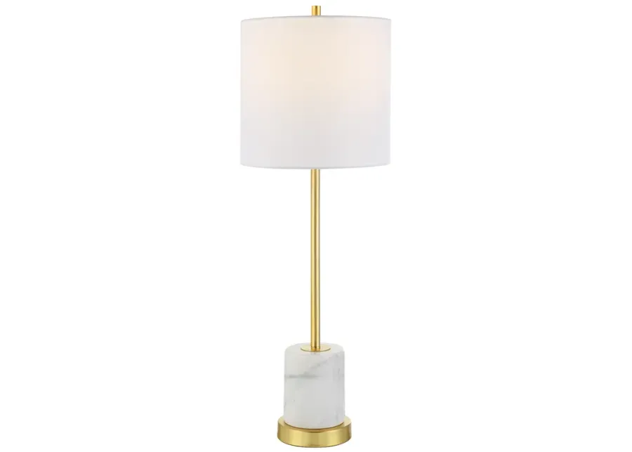 Turret Gold Buffet Lamp