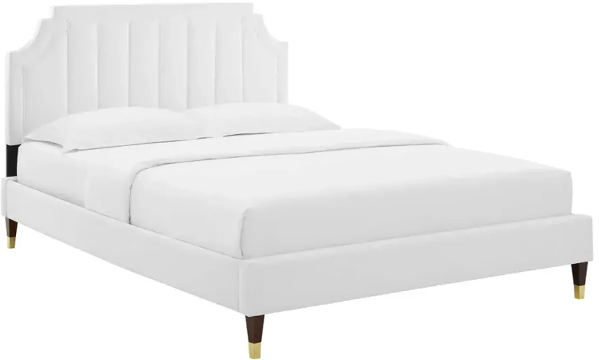 Sienna Performance Velvet Full Platform Bed