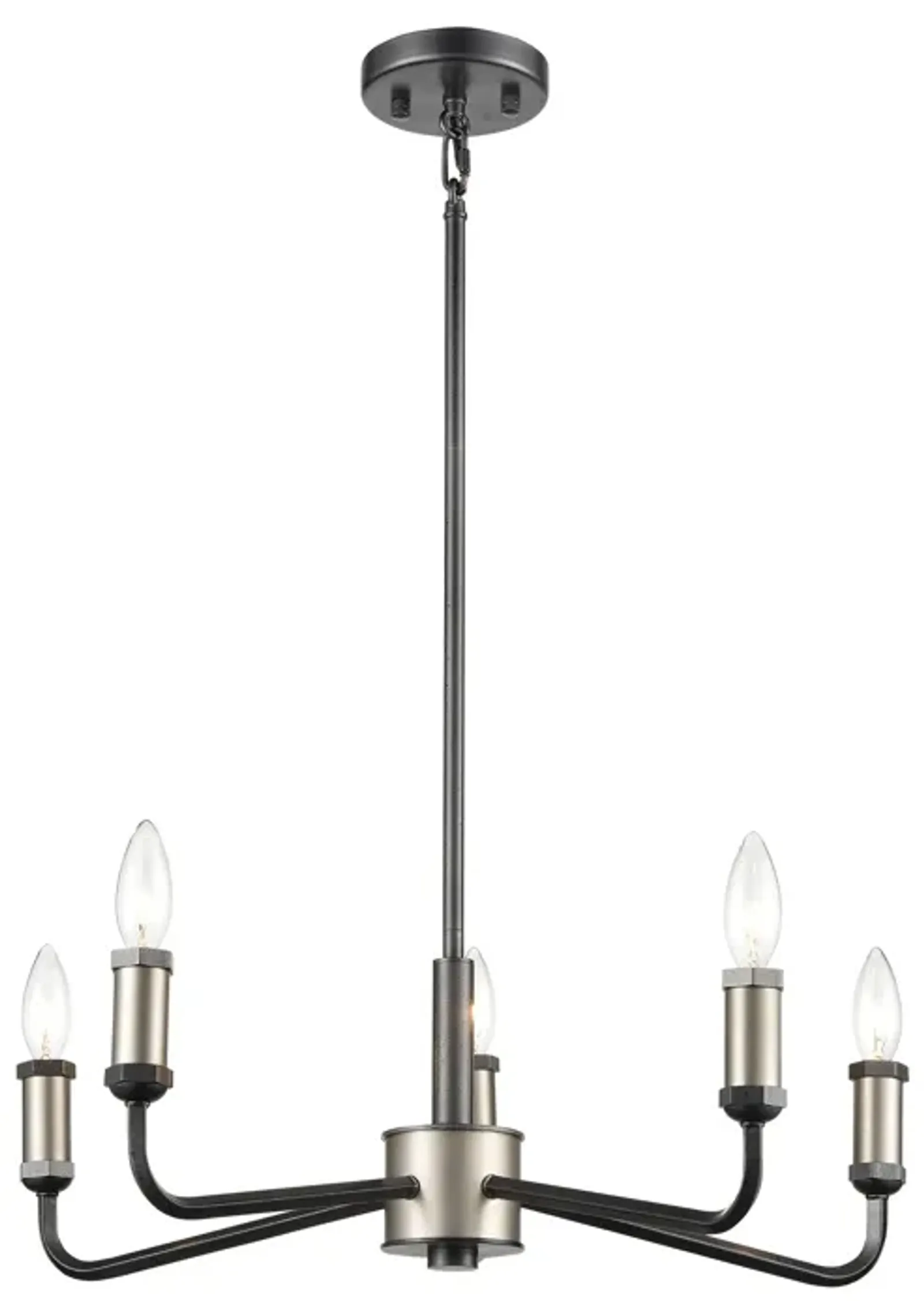 Cortlandt 23" Wide 5-Light Chandelier - Iron