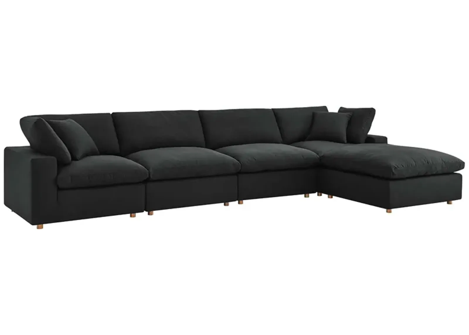 Commix Down Filled Overstuffed 5 Piece Sectional 