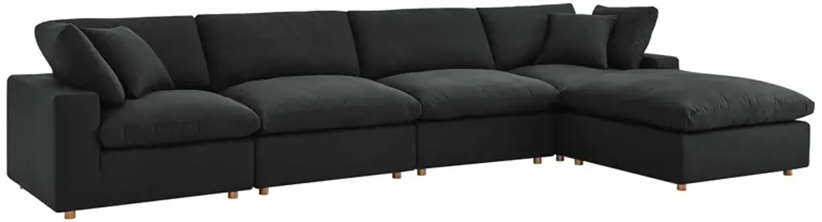 Commix Down Filled Overstuffed 5 Piece Sectional 