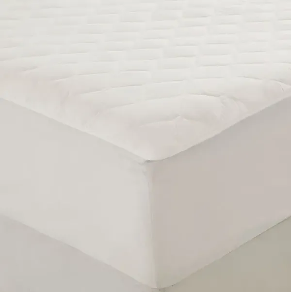Beautyrest Cotton White Cotton Deep Pocket Heated Mattress Pad-20 Heat Settings