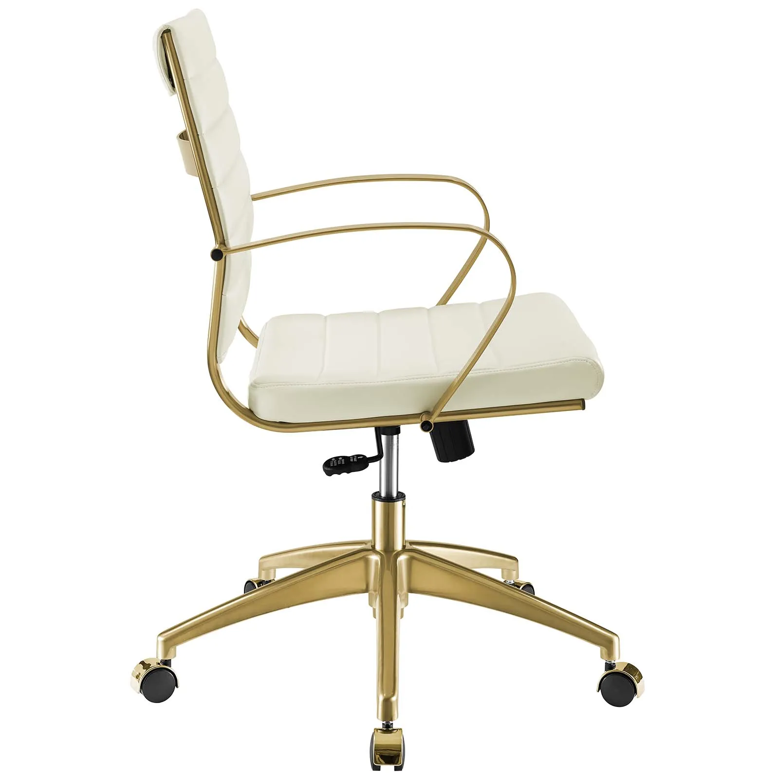 Jive Gold Stainless Steel Midback Office Chair