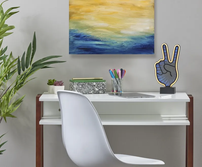 Infinity Neon Peace Sign Table/Wall Lamp