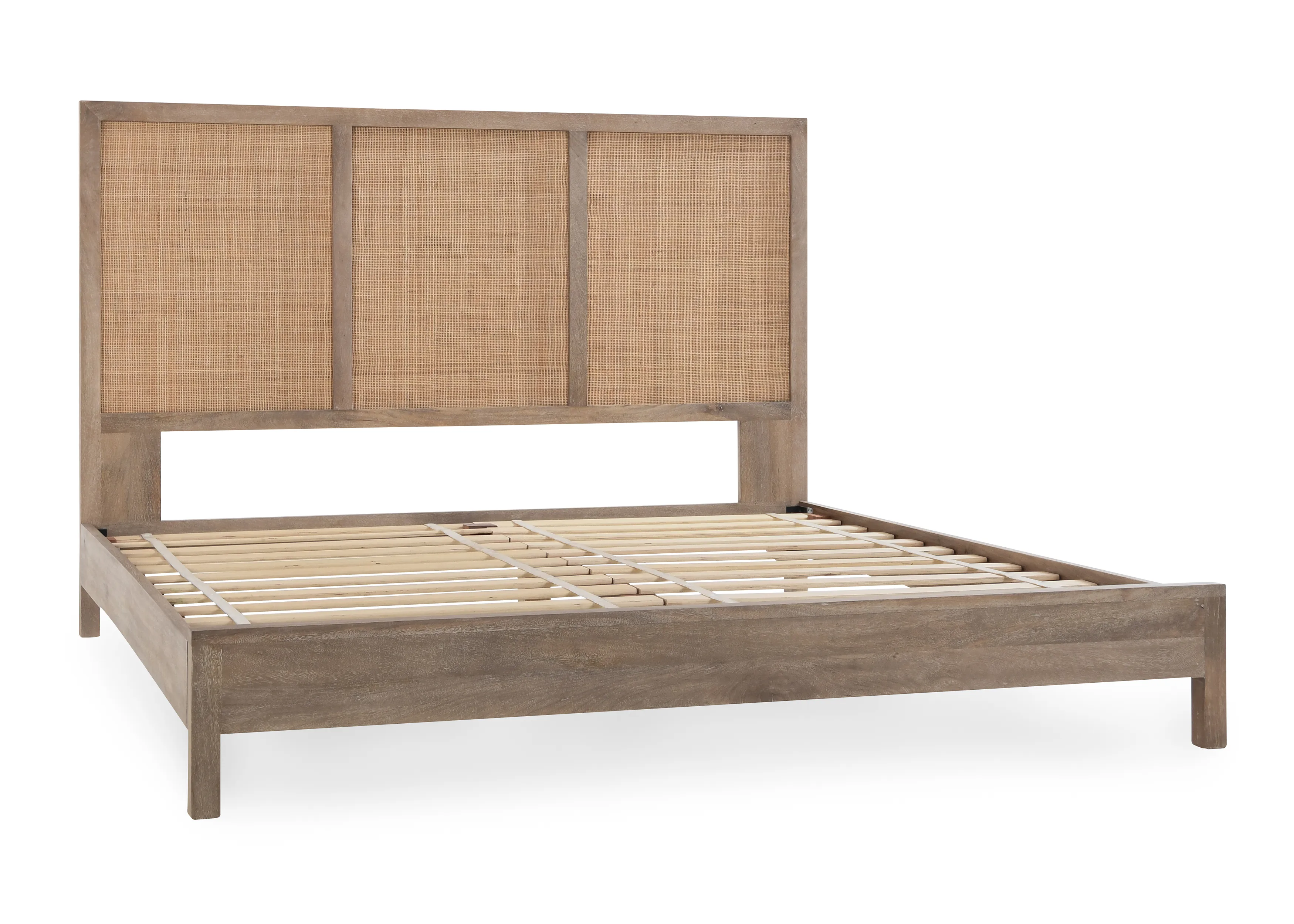 Jensen Mango Wood California King Bed in Taupe