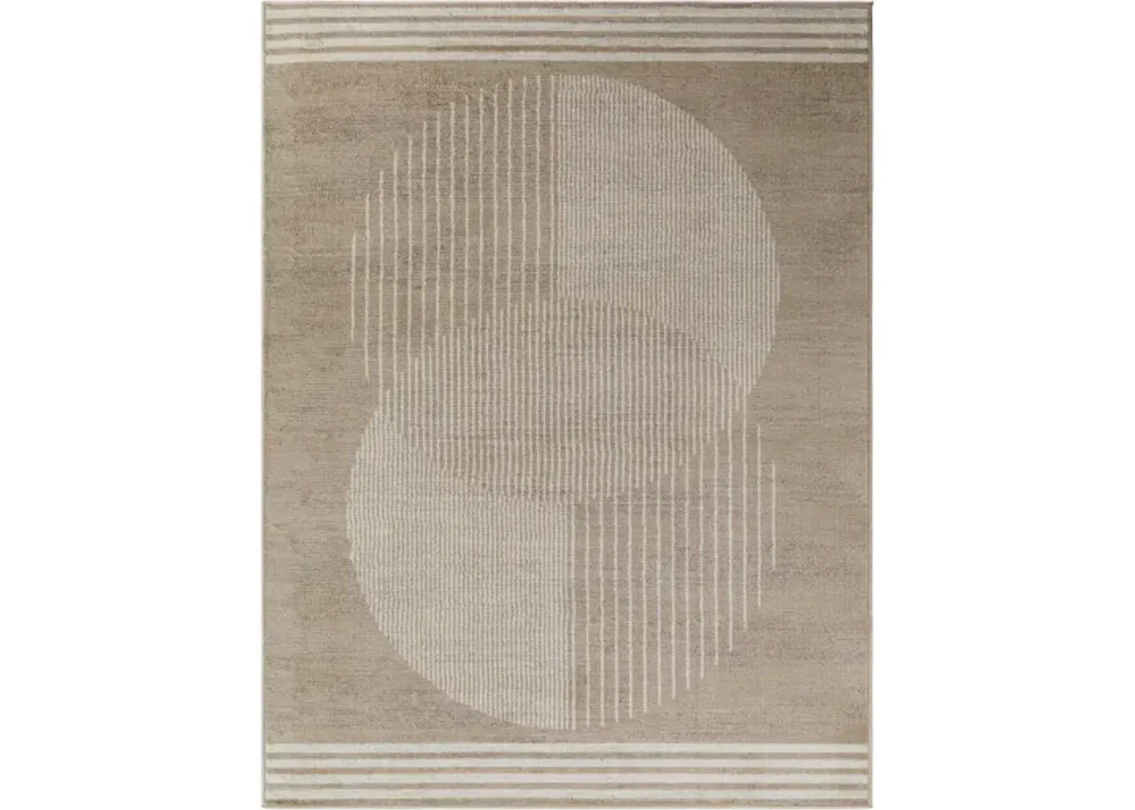 Floransa FSA-2374 7'10" x 7'10" Machine Woven Rug