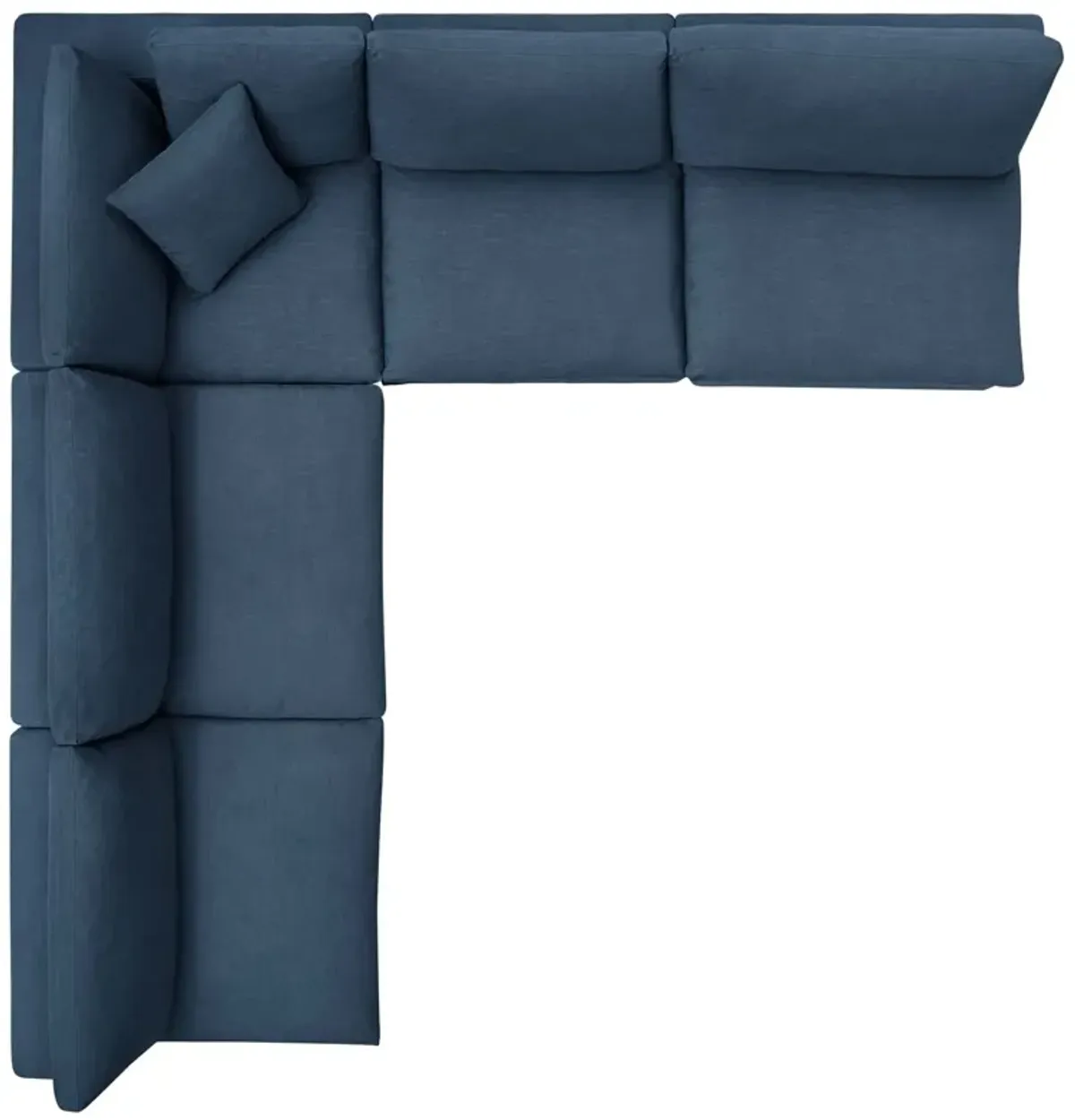 Commix Down Filled Overstuffed 5 Piece Sectional Sofa Set