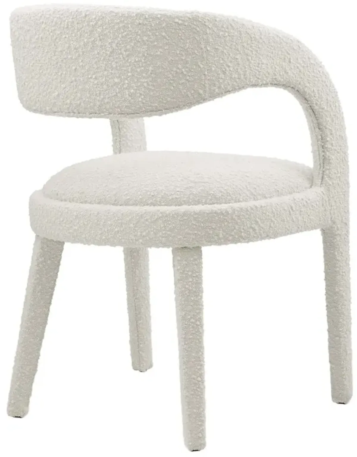 Pinnacle Boucle Upholstered Dining Chair Set of Two