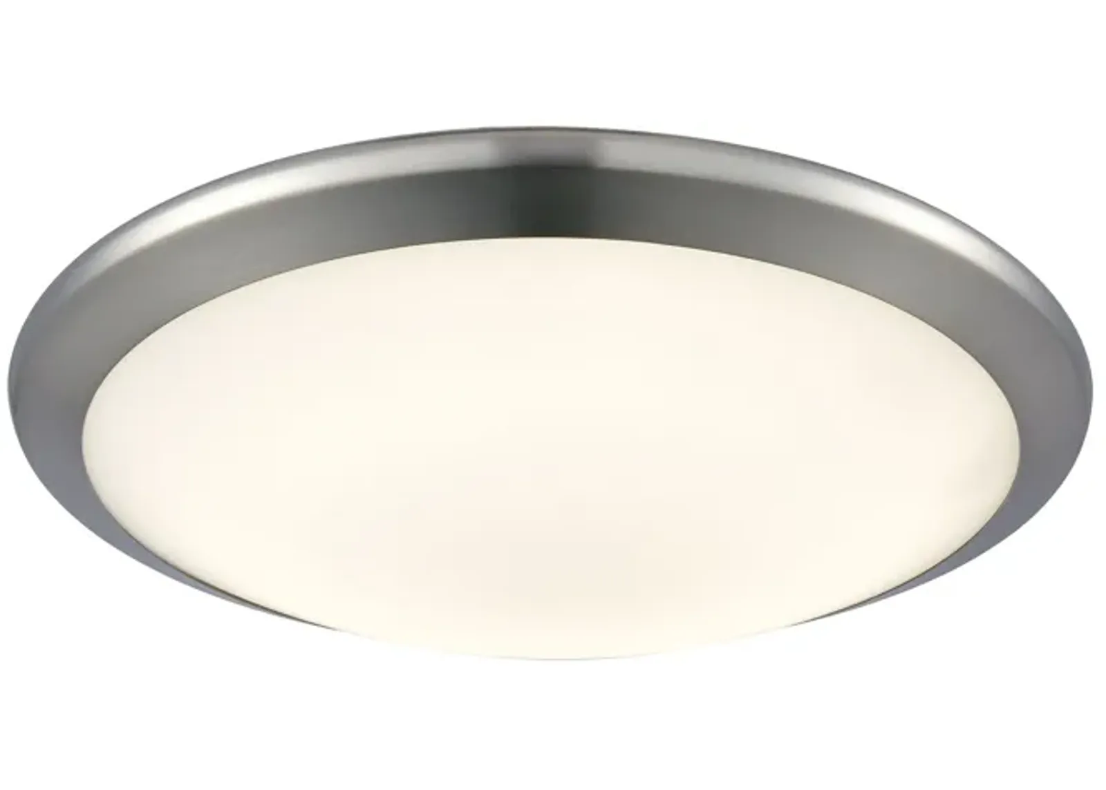 Clancy 12" Wide 1-Light Flush Mount - Chrome