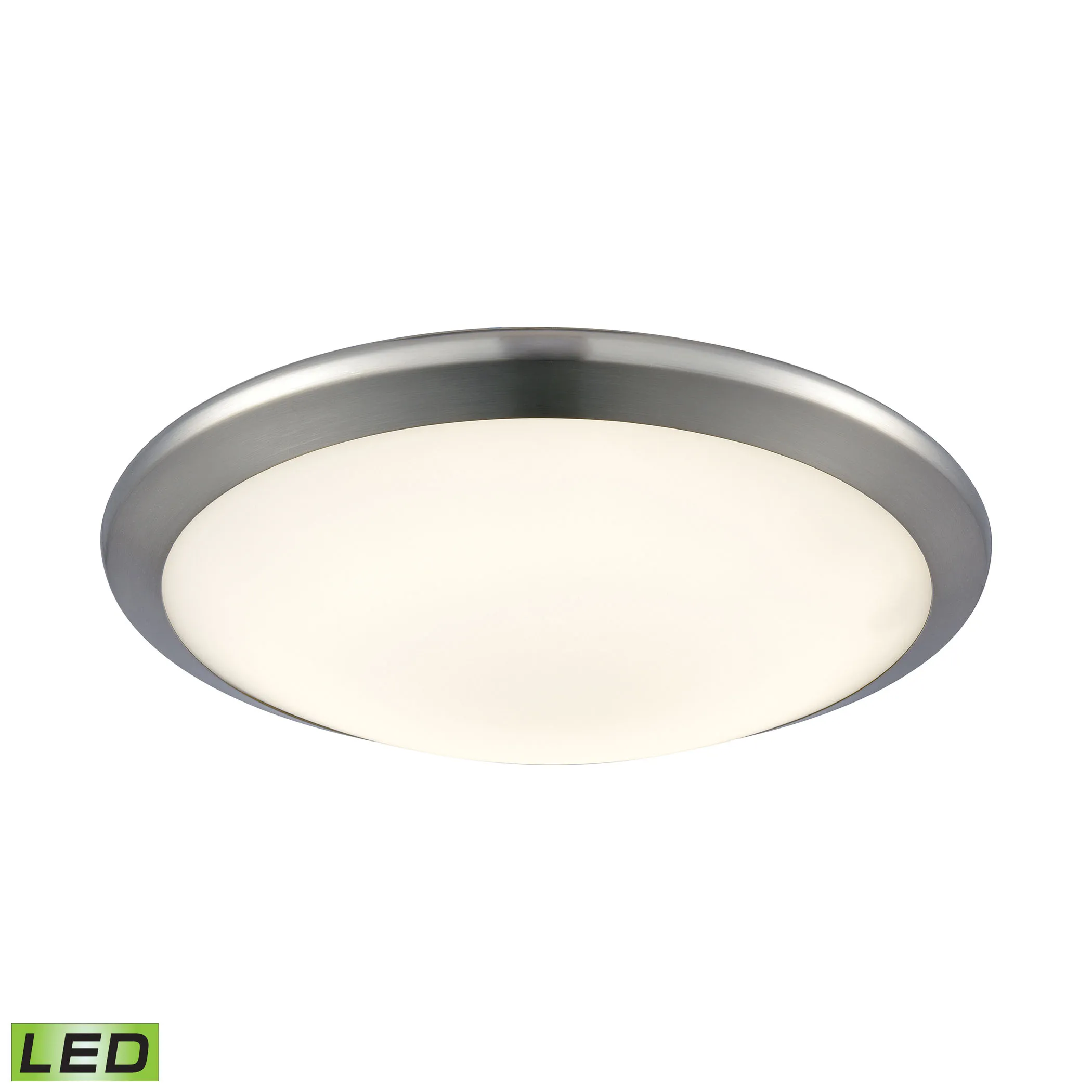 Clancy 12" Wide 1-Light Flush Mount - Chrome